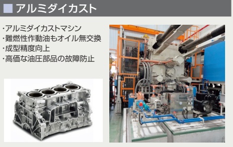 アルミダイカストマシンの導入事例